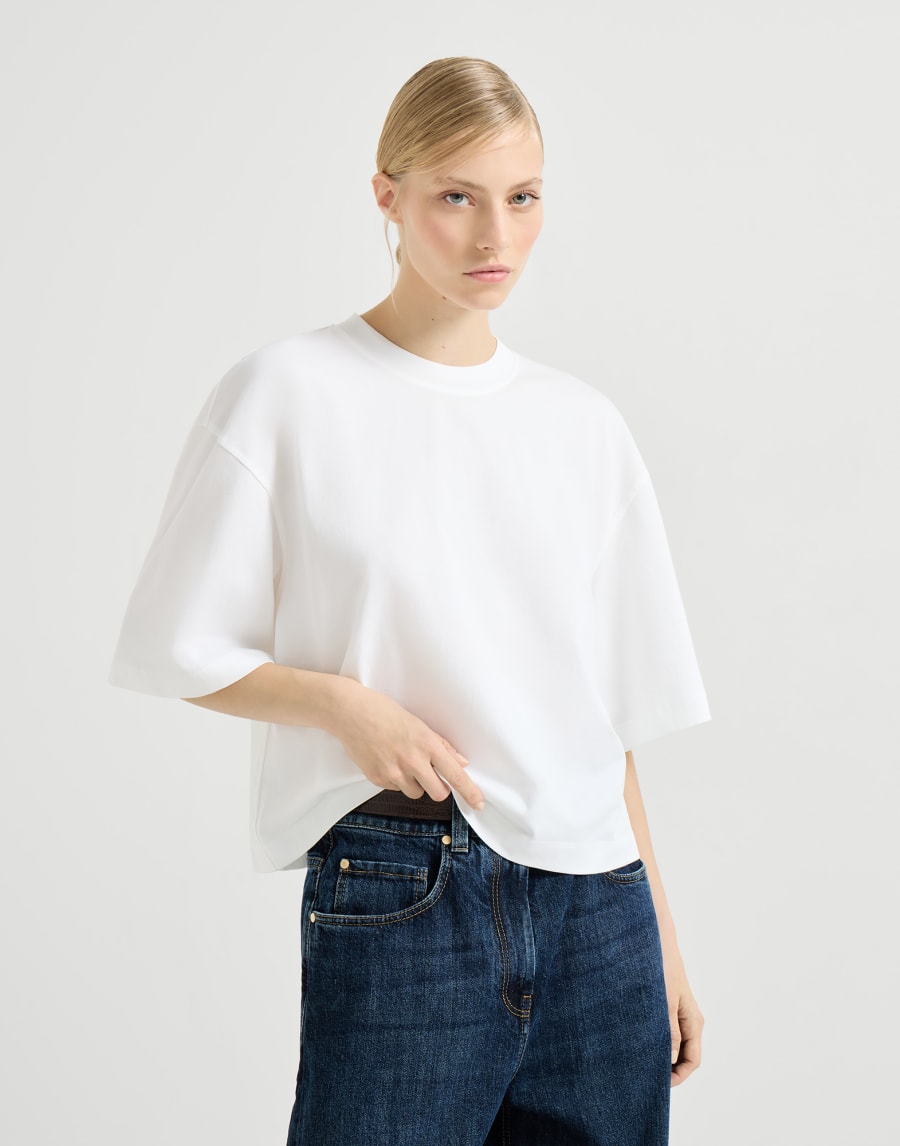 Cotton Jersey T-Shirt - White