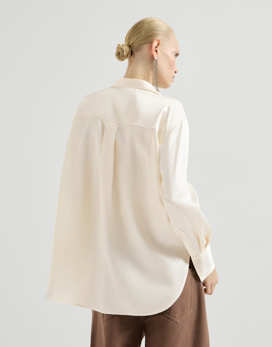 Silk Satin Loose Top - Panama
